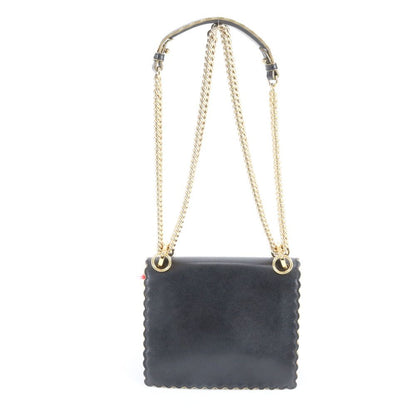 Fendi Canai Chain Leather 2-Way Shoulder Bag Crossbody Hand Tote — view 3