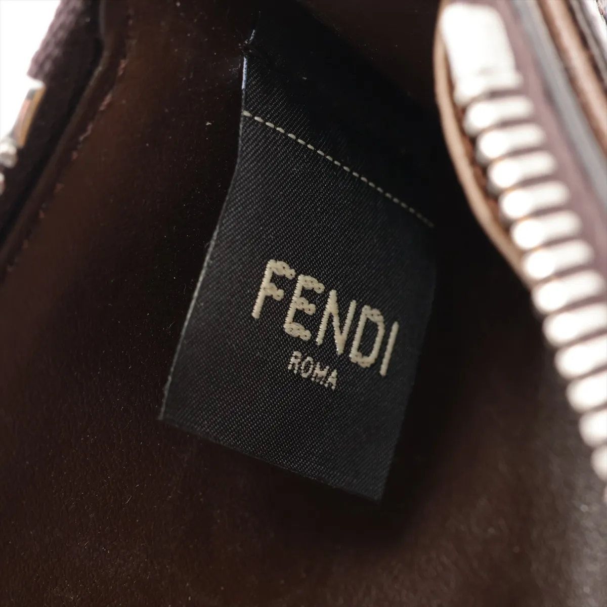 Fendi Zucca Roma Leather Coin Purse Compact — view 4