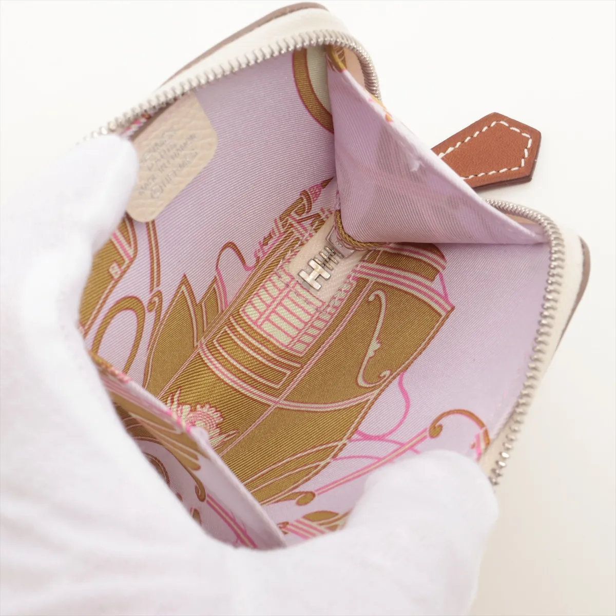 Hermes Azap Mini Silk in Veau Coin Purse — view 3