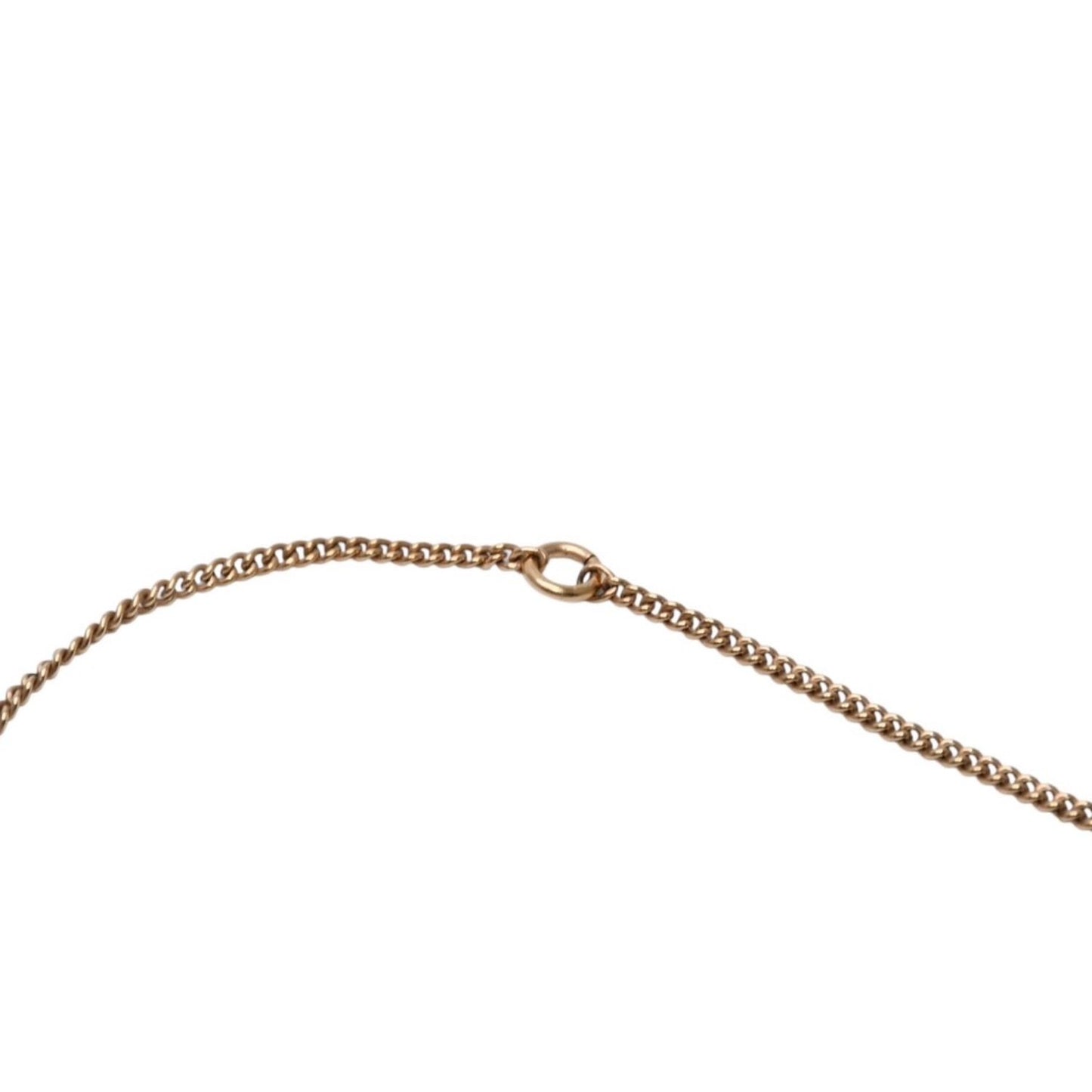 Chanel Necklace CC Logo Orange Double Face Gold — view 6