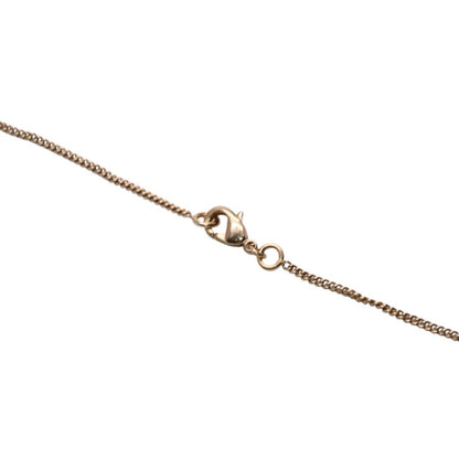 Chanel Necklace CC Logo Orange Double Face Gold — view 8