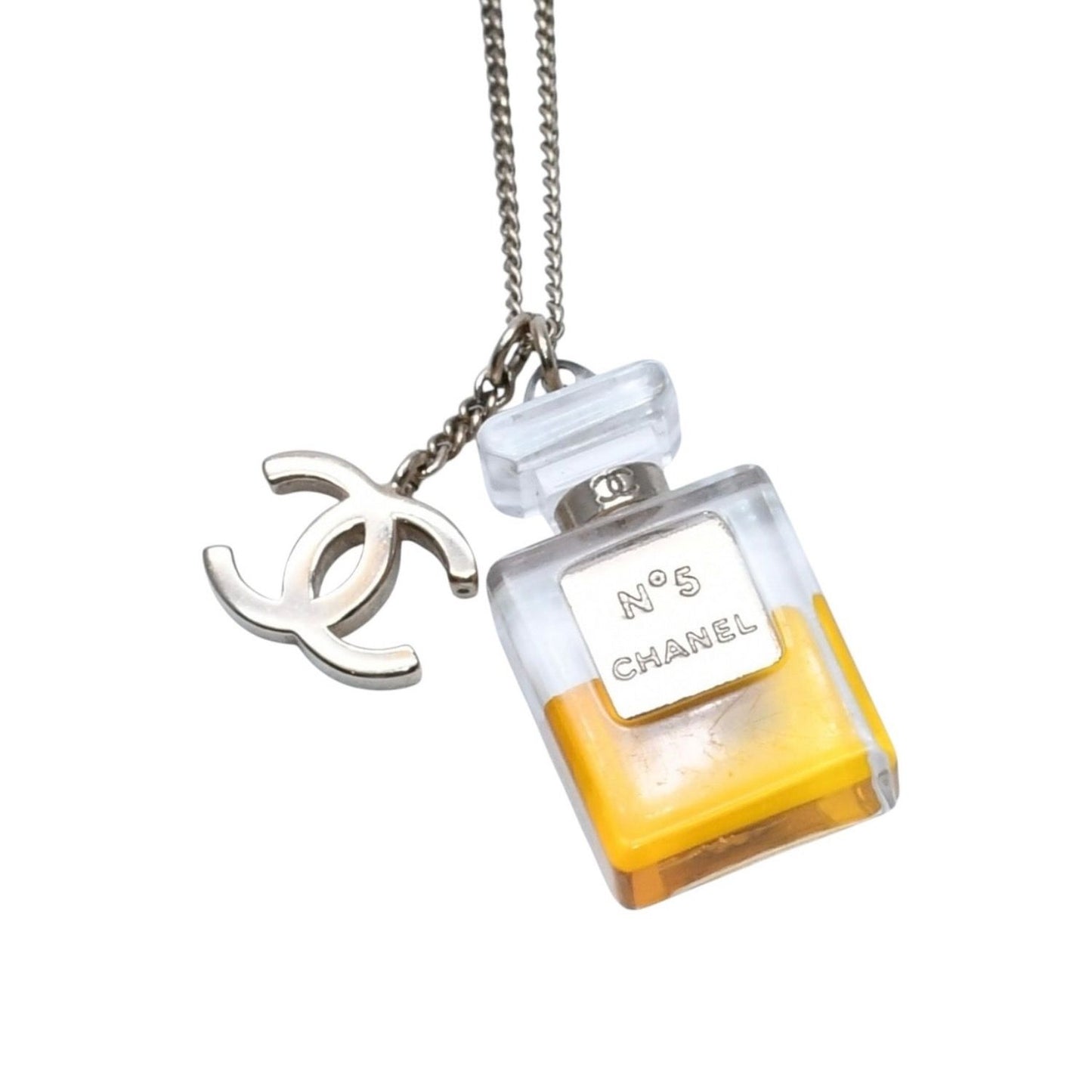 Chanel Necklace Perfume Bottle&CC No 5 Miniature Bottle Gold&CC — view 2