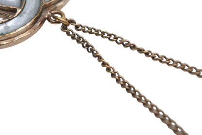Chanel CC Logo Necklace Metal Clear Gold — view 6