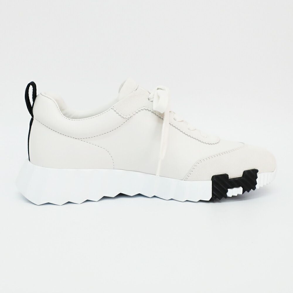 Hermes Ten Sneakers Bouncing 38.5 Calf Logo Shoes — view 2