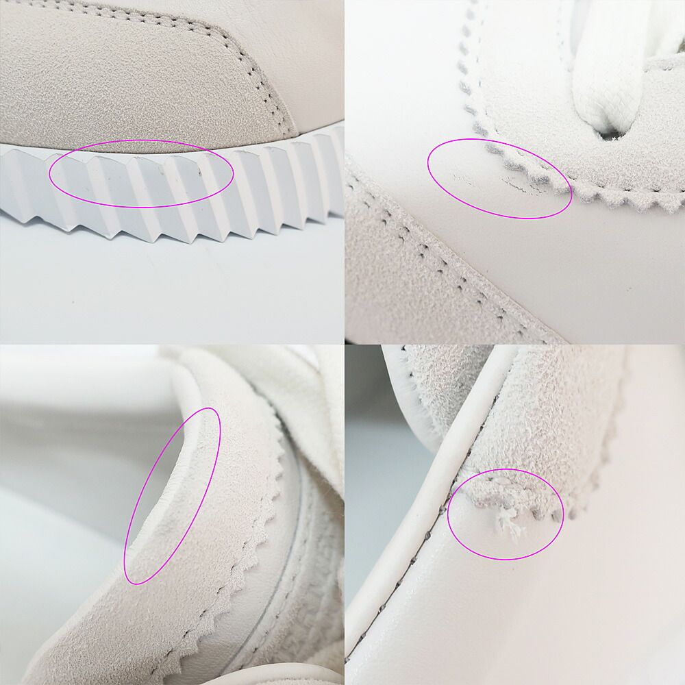 Hermes Ten Sneakers Bouncing 38.5 Calf Logo Shoes — view 7