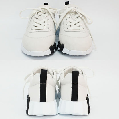 Hermes Ten Sneakers Bouncing 38.5 Calf Logo Shoes — view 4