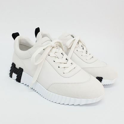 Hermes Ten Sneakers Bouncing 38.5 Calf Logo Shoes — view 9