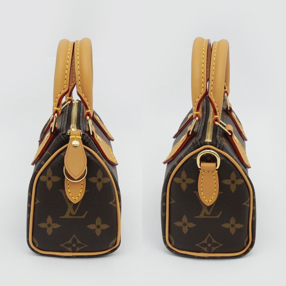 Louis Vuitton Monogram Nano Speedy Shoulder Hand 2-Way Brown — view 2