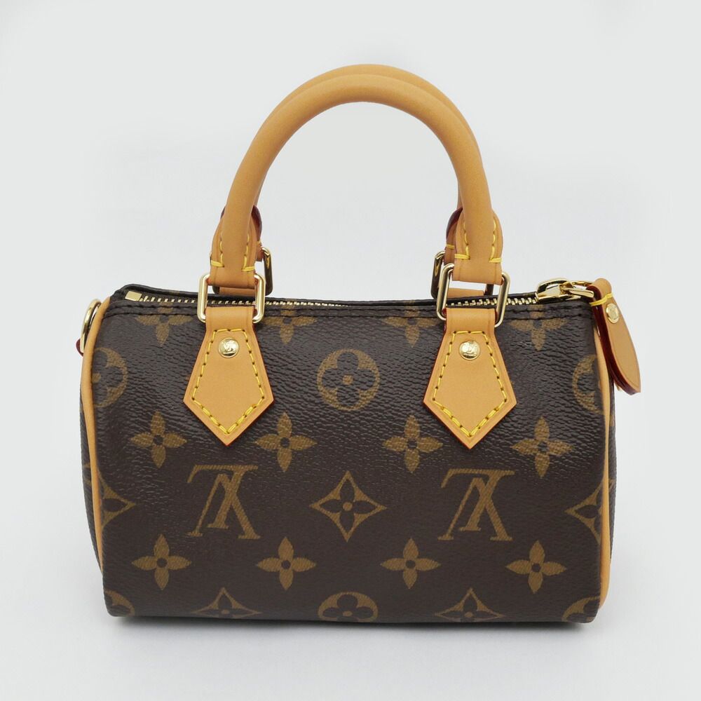 Louis Vuitton Monogram Nano Speedy Shoulder Hand 2-Way Brown — view 8