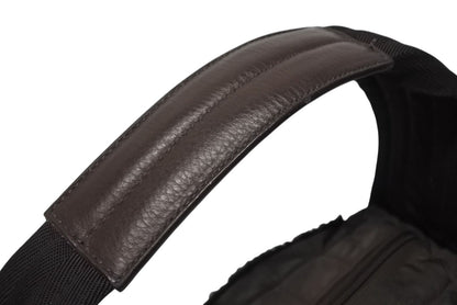 Prada Sports Handbag Brown Nylon Leather Silver — view 6