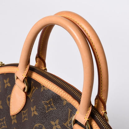 Louis Vuitton Monogram Lockit Handbag Vachetta Leather — view 5