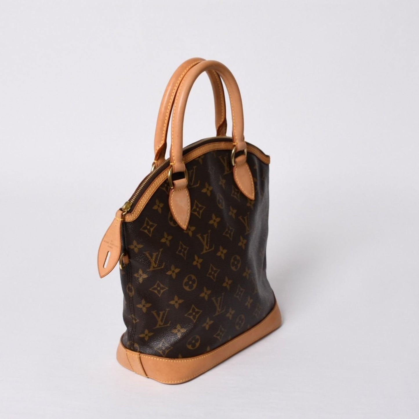 Louis Vuitton Monogram Lockit Handbag Vachetta Leather — view 3
