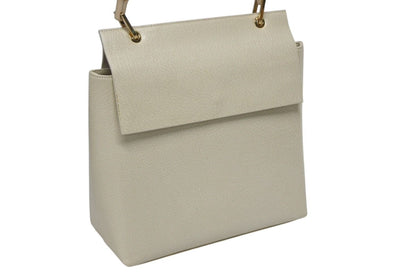 Gucci Bamboo Handbag Wood Handle Ivory Leather Suede Gold — view 3