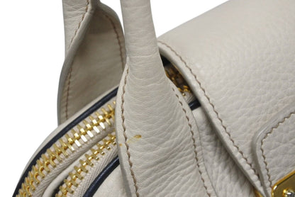 Miu Miu Vitello Caribu 2-Way Bag Calfskin Ivory Gold — view 7