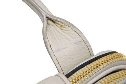Miu Miu Vitello Caribu 2-Way Bag Calfskin Ivory Gold — view 8