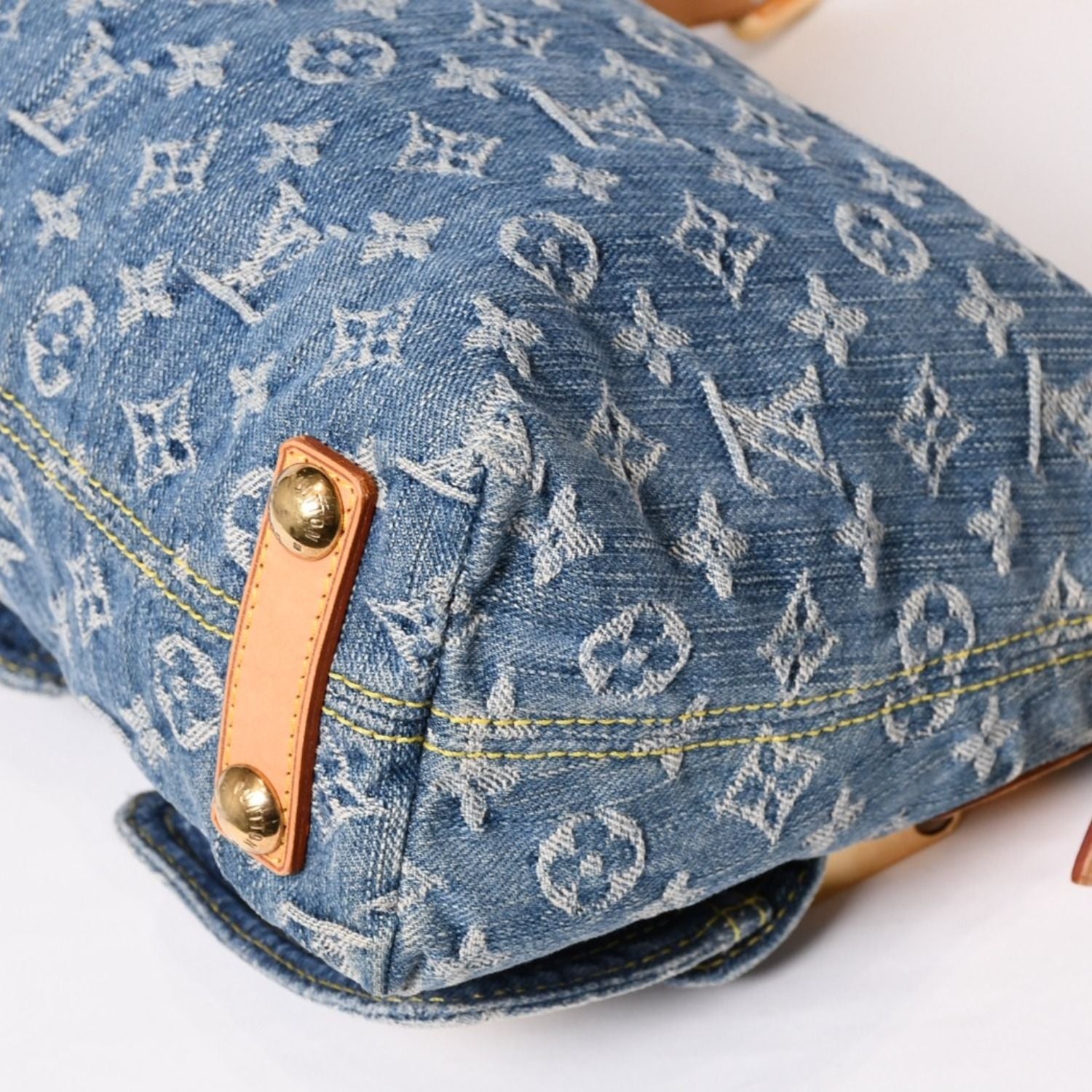 Louis Vuitton Monogram Denim Baggy PM Shoulder Bag Indigo Blue — view 8