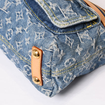 Louis Vuitton Monogram Denim Baggy PM Shoulder Bag Indigo Blue — view 6
