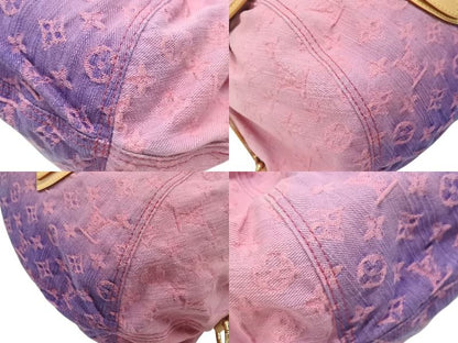 Louis Vuitton Shoulder Bag Monogram Denim Sunshine Pink White Gold — view 6