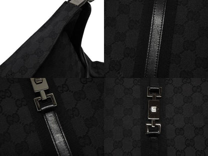 Gucci Tote Bag GG Canvas Black Metal — view 7