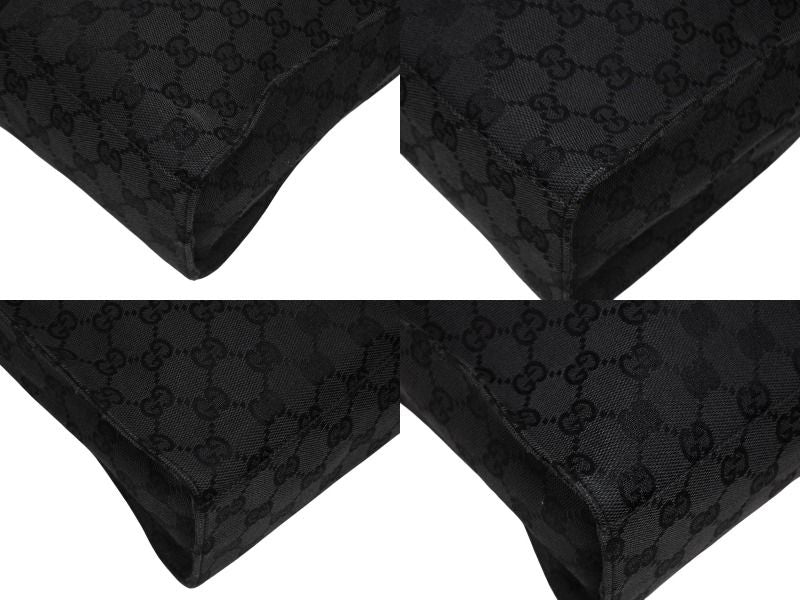 Gucci Tote Bag GG Canvas Black Metal — view 6