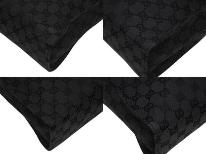 Gucci Tote Bag GG Canvas Black Metal — view 6
