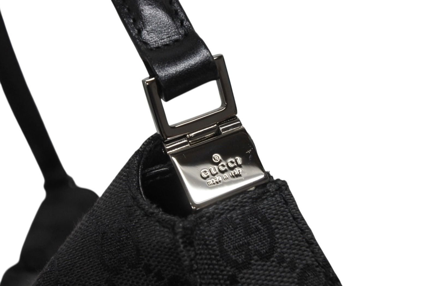 Gucci Tote Bag GG Canvas Black Metal — view 4
