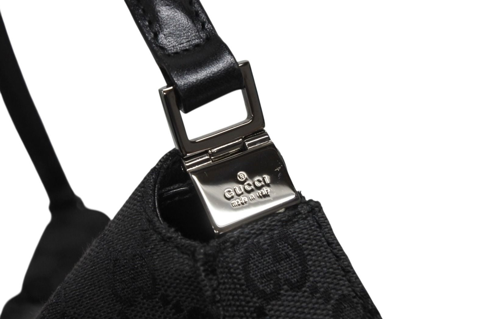 Gucci Tote Bag GG Canvas Black Metal — view 4