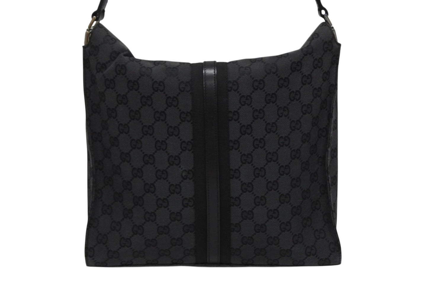 Gucci Tote Bag GG Canvas Black Metal — view 2