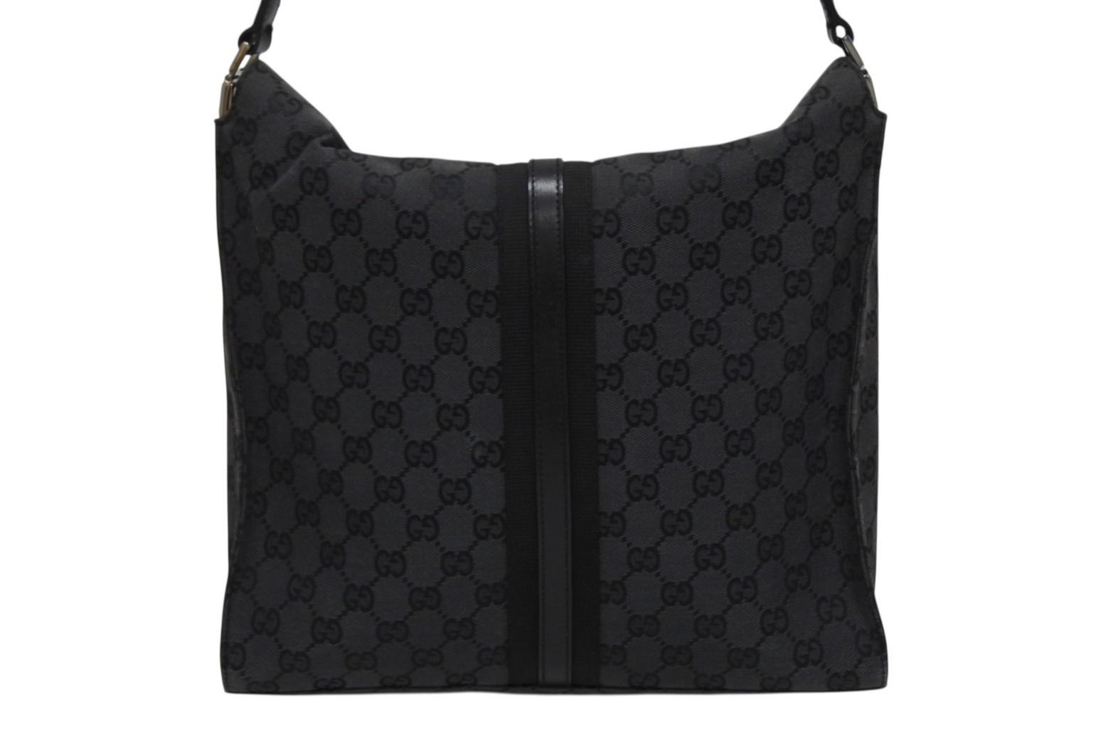 Gucci Tote Bag GG Canvas Black Metal — view 2