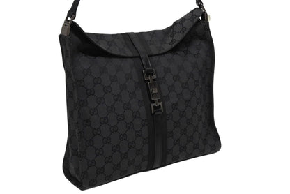 Gucci Tote Bag GG Canvas Black Metal — view 3