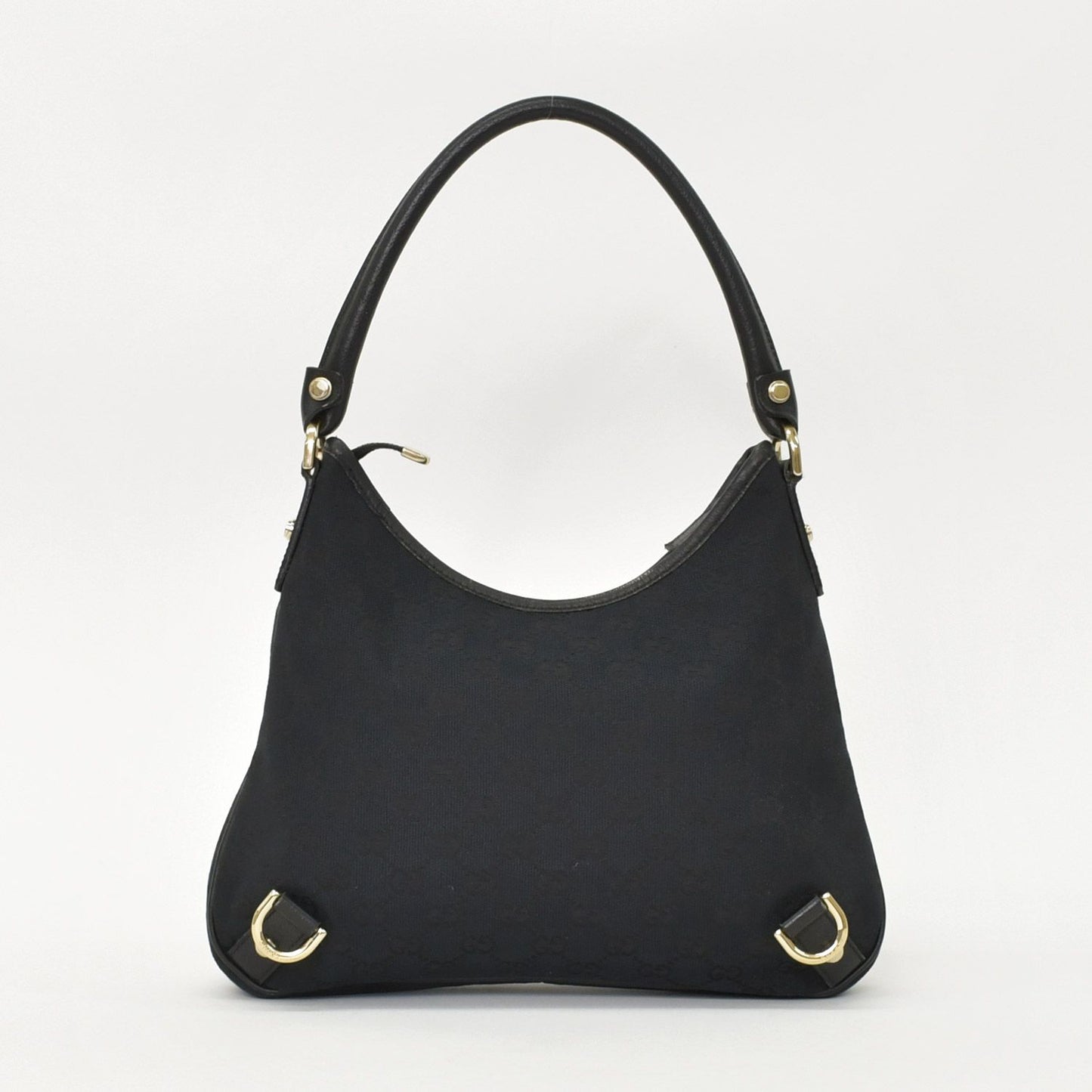 Gucci Handbag GG Canvas Leather Black Gold — view 4