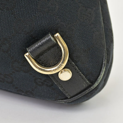 Gucci Handbag GG Canvas Leather Black Gold — view 7