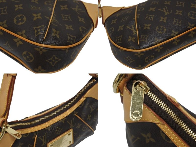 Louis Vuitton Monogram Thames PM Handbag Brown Gold — view 7