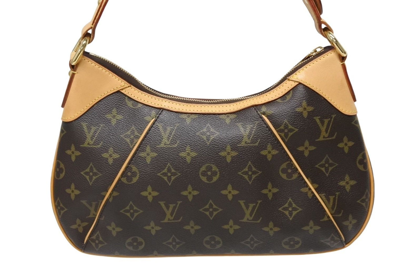 Louis Vuitton Monogram Thames PM Handbag Brown Gold — view 3