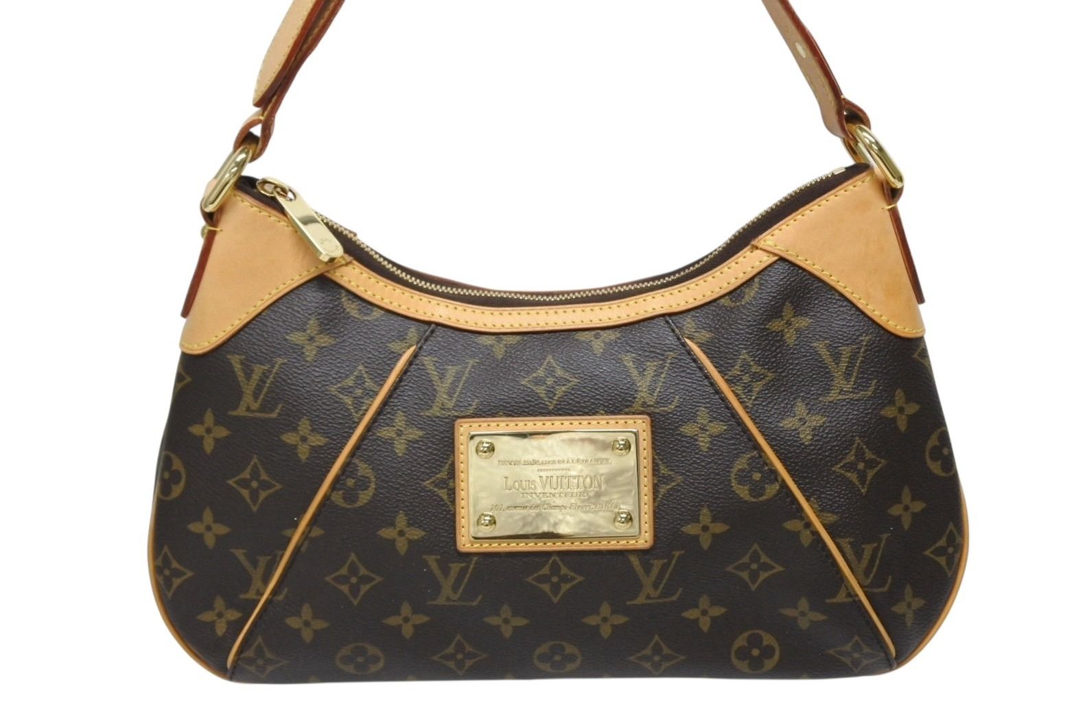 Louis Vuitton Monogram Thames PM Handbag Brown Gold — view 2