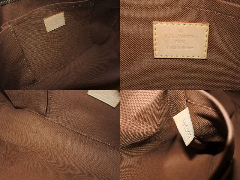 Louis Vuitton Monogram Thames PM Handbag Brown Gold — view 8