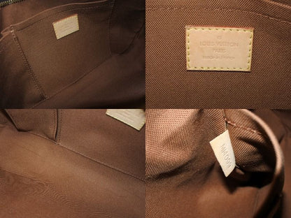 Louis Vuitton Monogram Thames PM Handbag Brown Gold — view 8