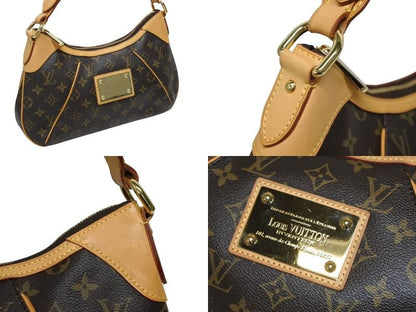 Louis Vuitton Monogram Thames PM Handbag Brown Gold — view 4