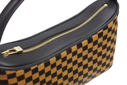 Louis Vuitton Damier Sauvage Tiger Handbag Calf Hair Leather Brown Gold — view 6