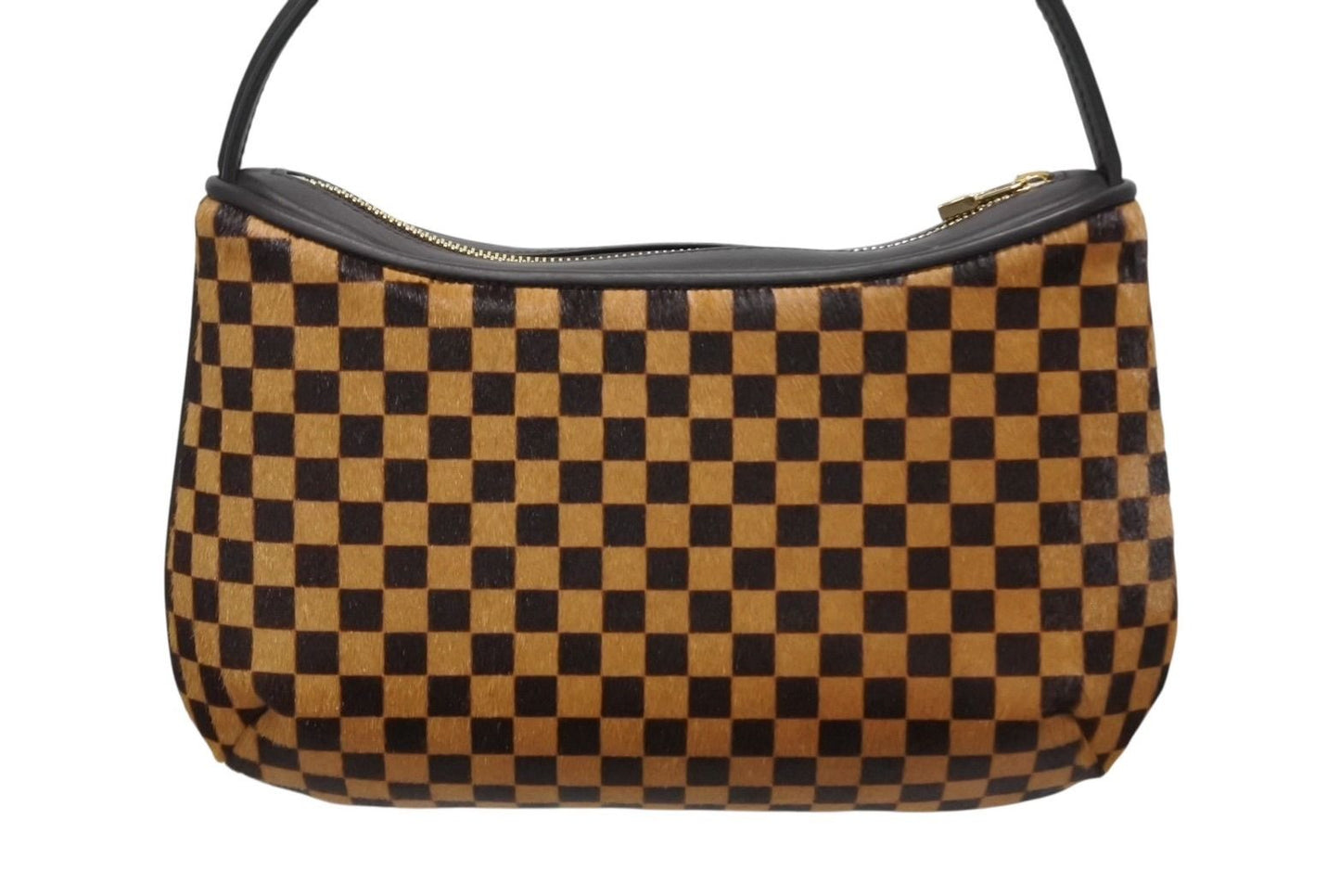 Louis Vuitton Damier Sauvage Tiger Handbag Calf Hair Leather Brown Gold — view 3