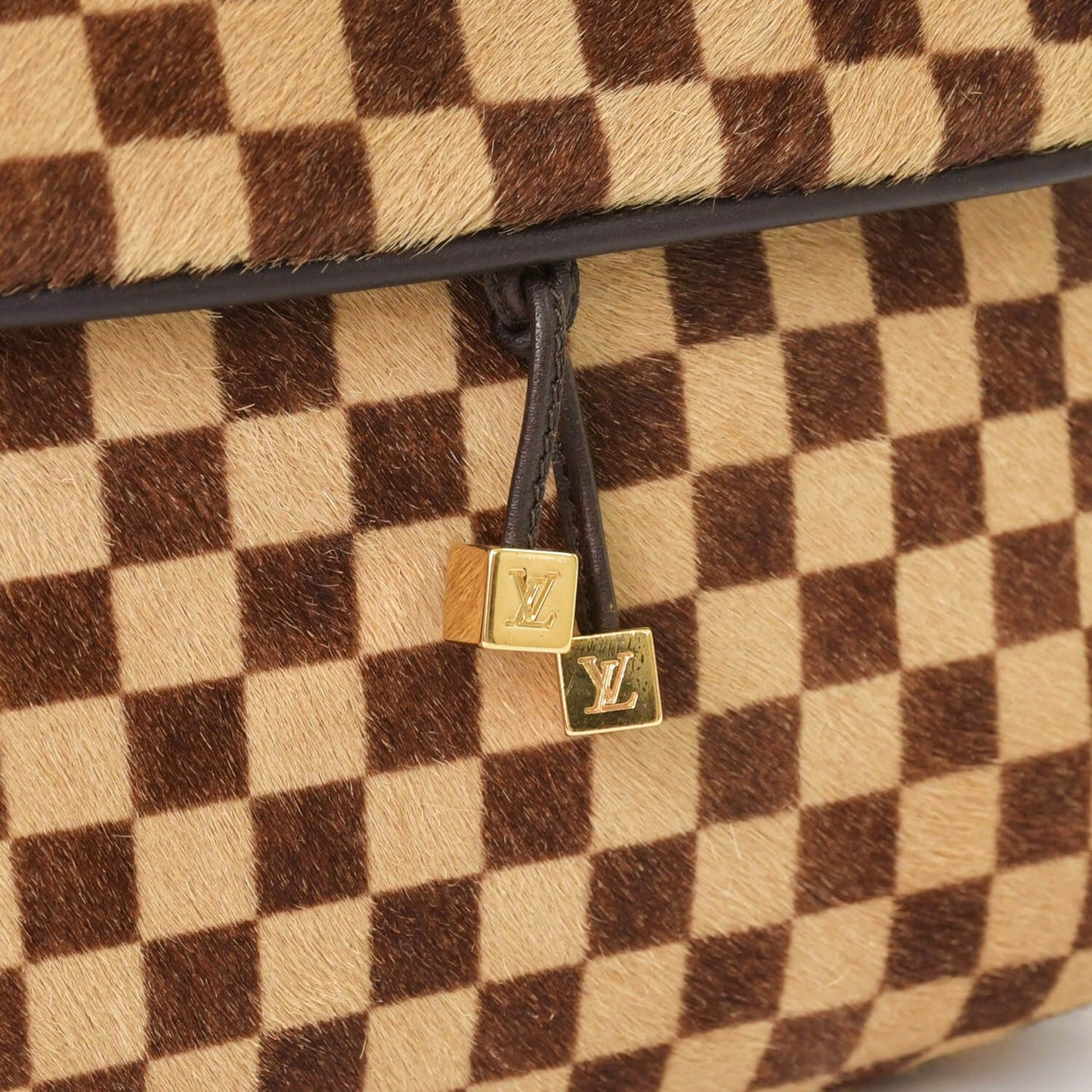 Louis Vuitton Damier Sauvage Gazelle Cross Calf Hair Brown Crossbody — view 6