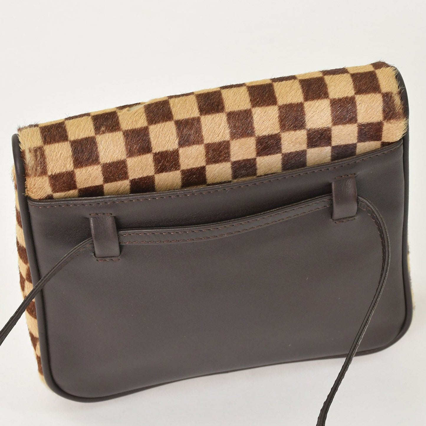 Louis Vuitton Damier Sauvage Gazelle Cross Calf Hair Brown Crossbody — view 7