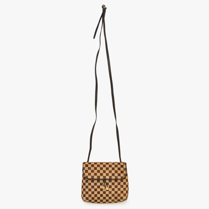 Louis Vuitton Damier Sauvage Gazelle Cross Calf Hair Brown Crossbody — view 5