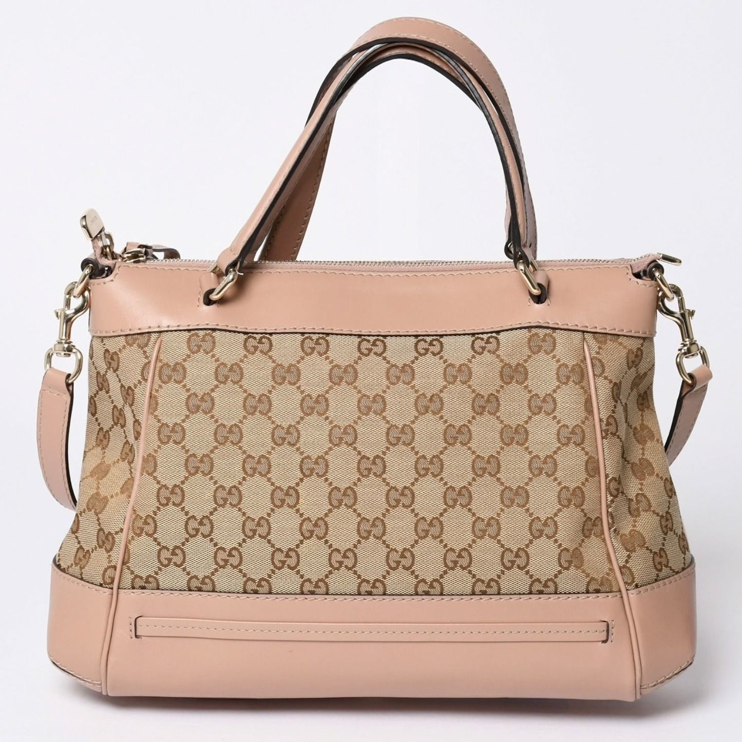 Gucci GG Canvas 2-Way Shoulder Bag Pink Brown — view 2