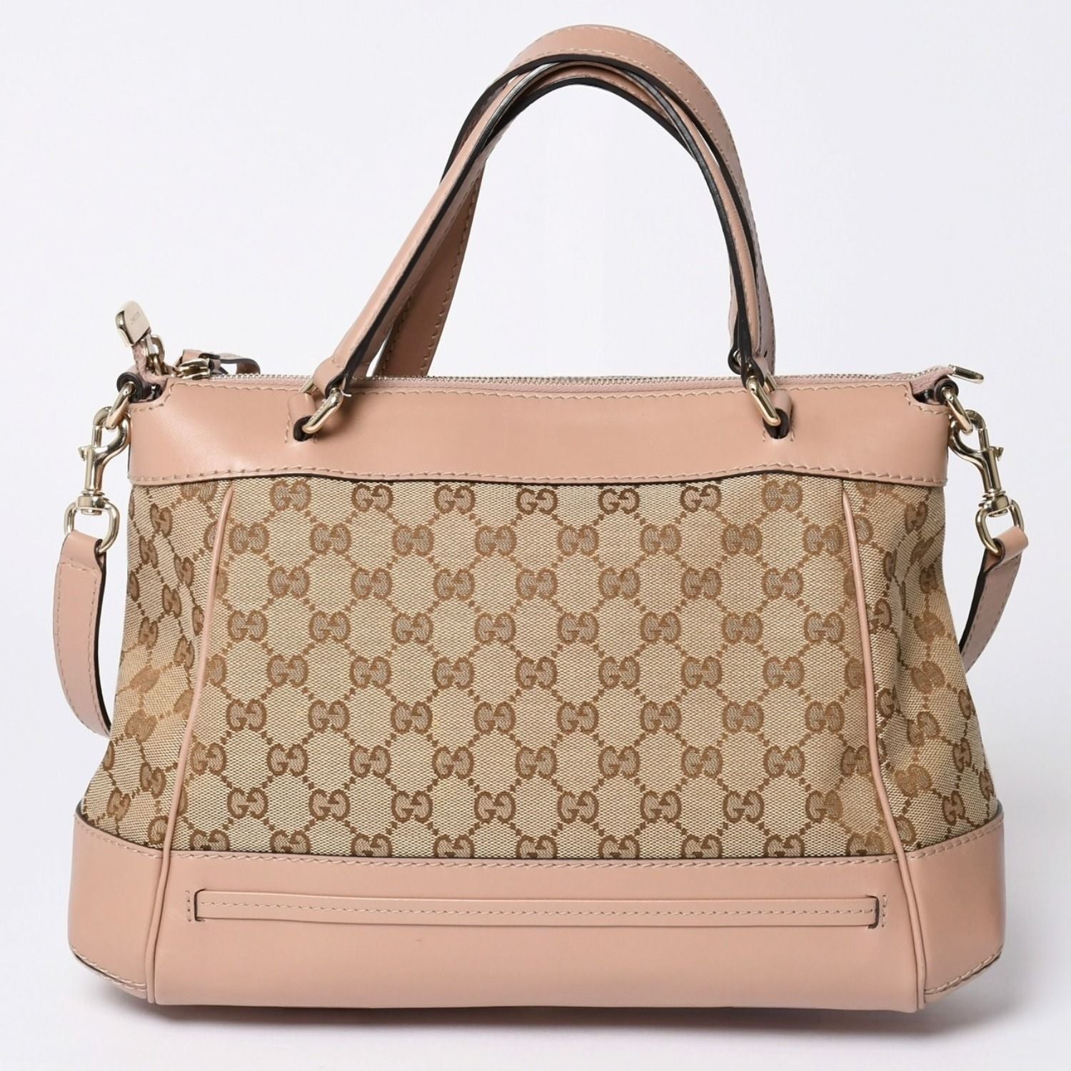 Gucci GG Canvas 2-Way Shoulder Bag Pink Brown — view 2