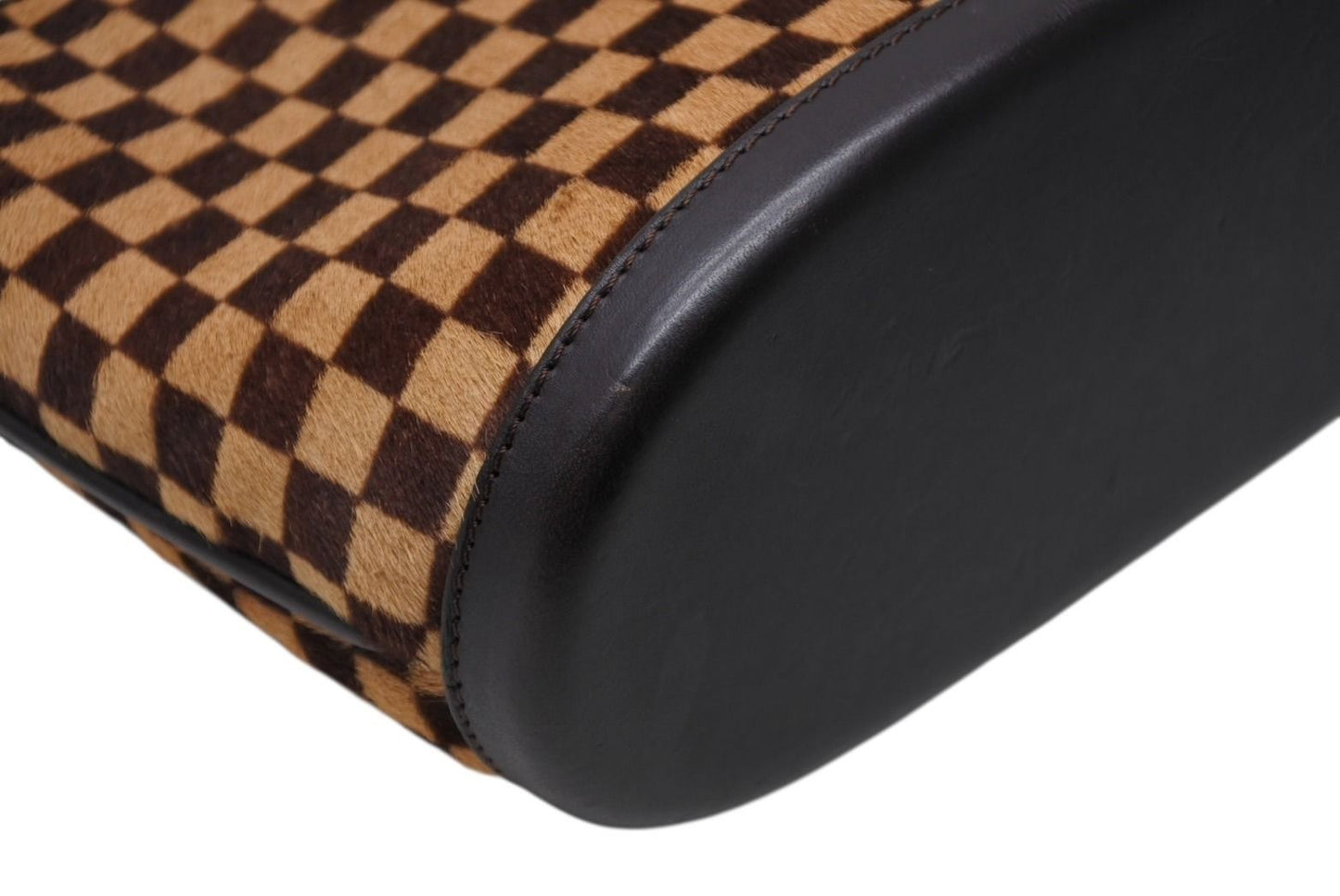 Louis Vuitton Damier Sauvage Impala Handbag Calf Hair Leather Gold — view 7