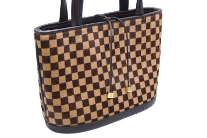 Louis Vuitton Damier Sauvage Impala Handbag Calf Hair Leather Gold — view 4