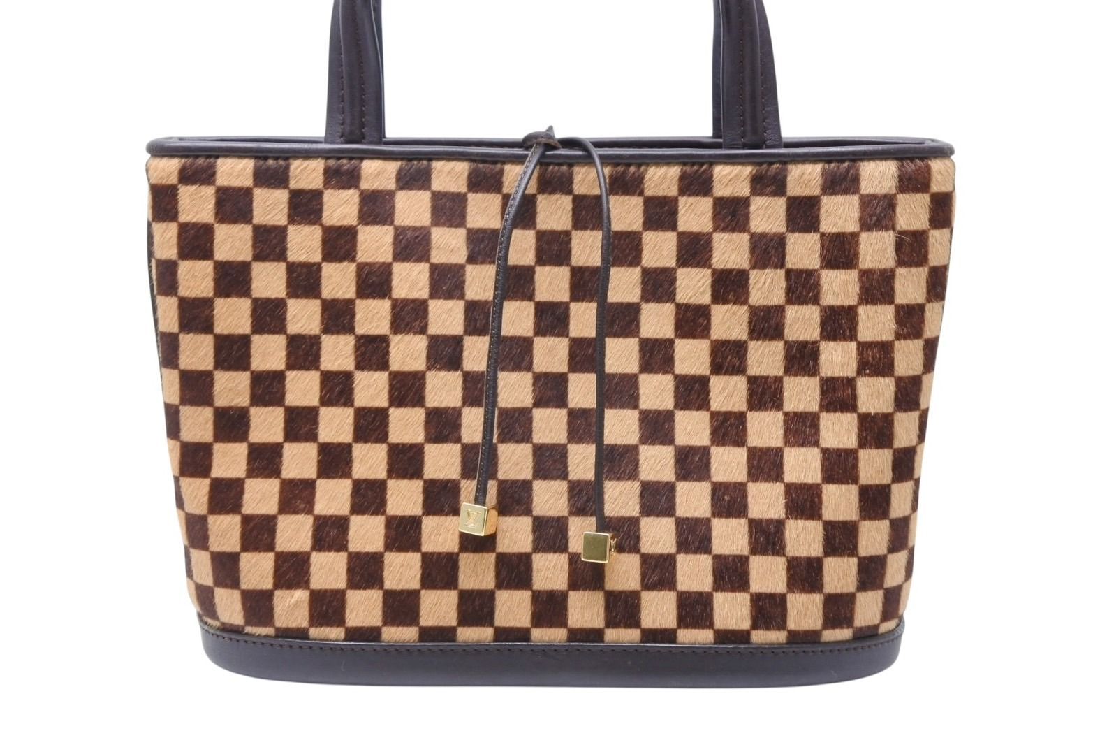 Louis Vuitton Damier Sauvage Impala Handbag Calf Hair Leather Gold — view 2