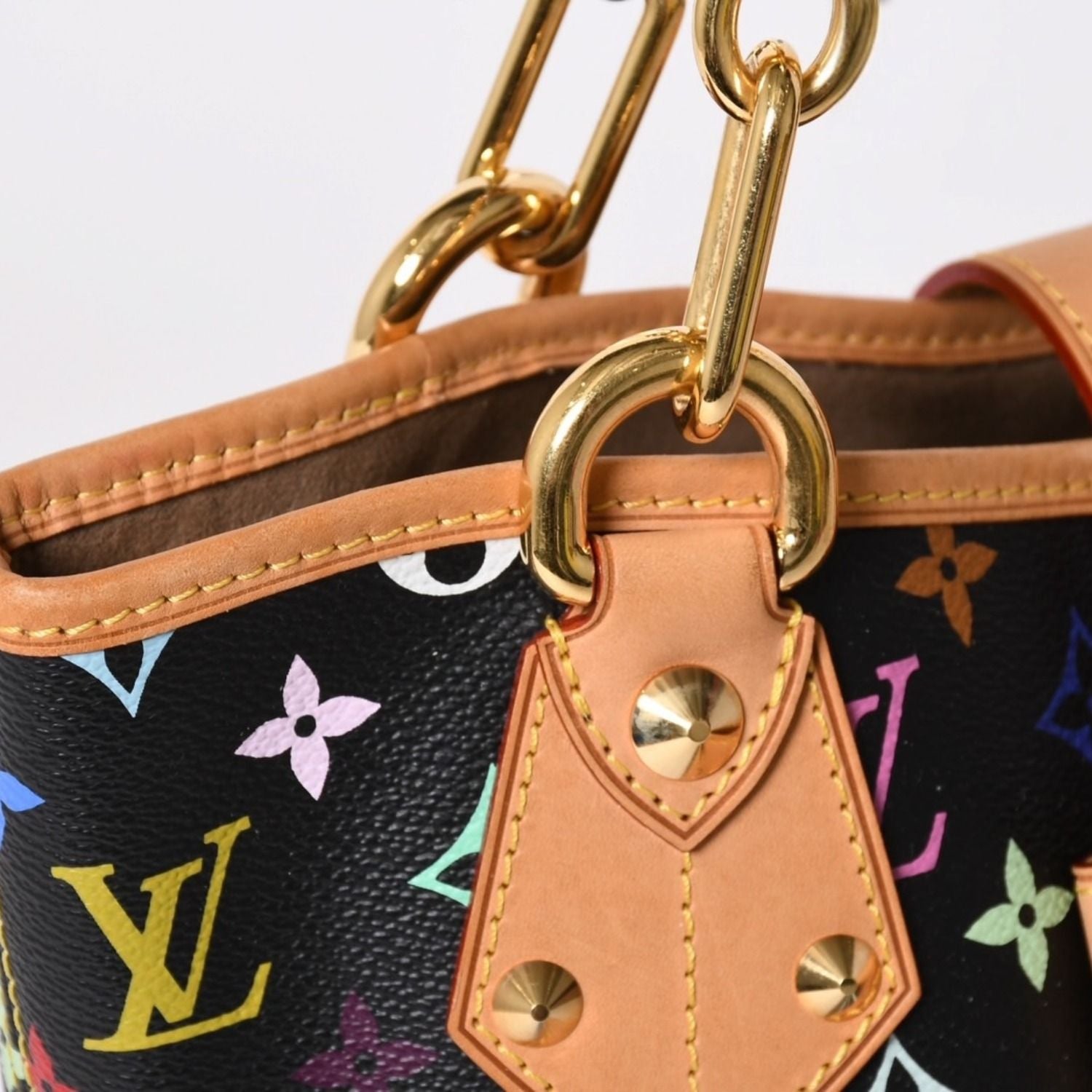Louis Vuitton Takashi Murakami Monogram Multicolor Annie MM Shoulder Bag Noir — view 4