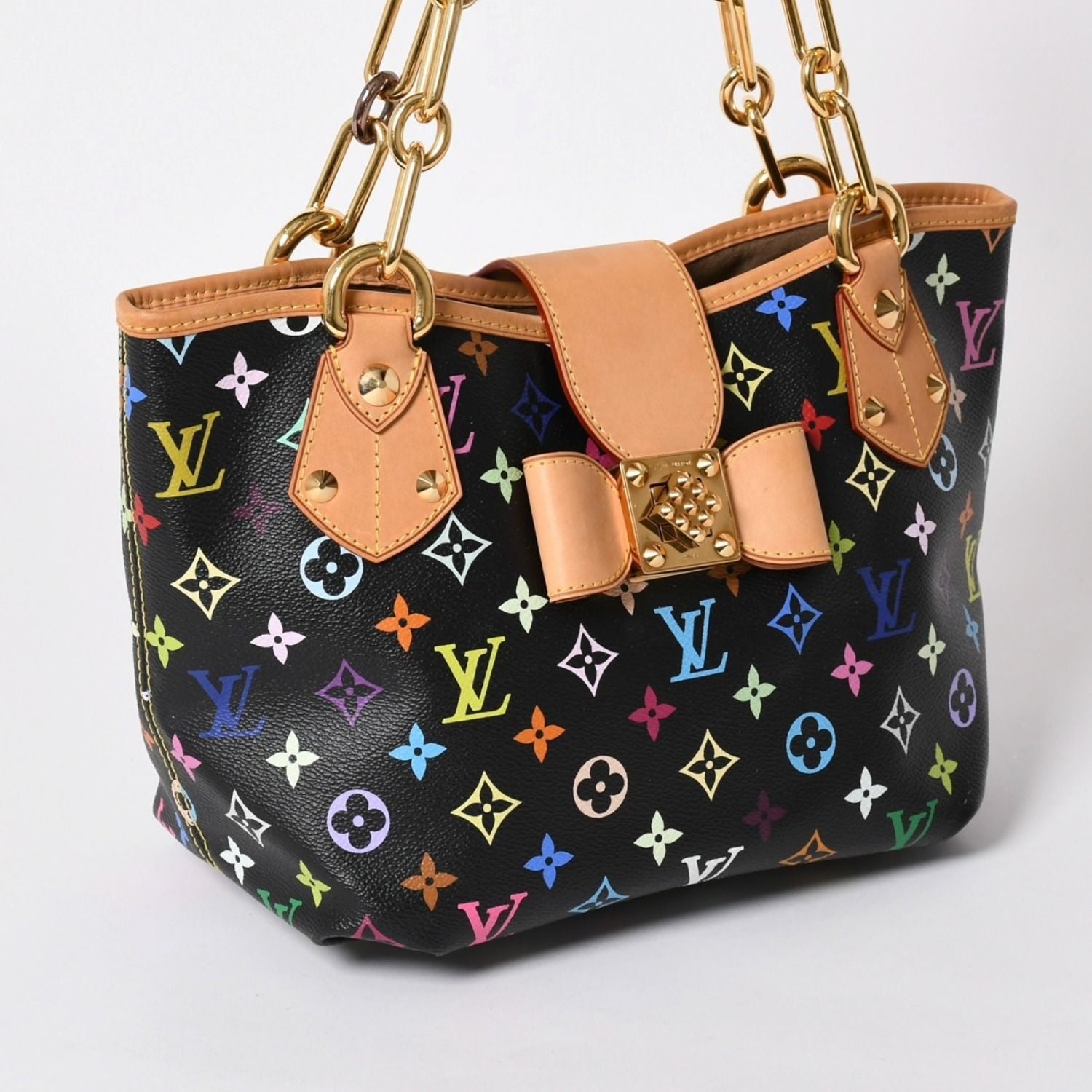 Louis Vuitton Takashi Murakami Monogram Multicolor Annie MM Shoulder Bag Noir — view 3